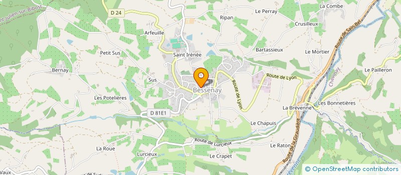 localisation de l'entreprise MADAME CLAUDE COQUARD  BESSENAY