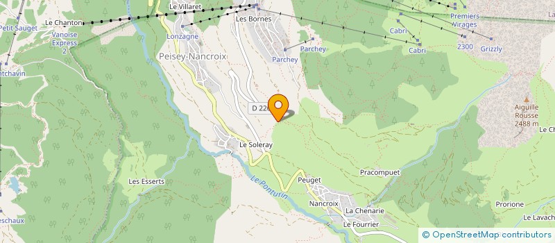 localisation de l'entreprise MADAME CLAUDE COUTIN à PEISEY-NANCROIX
