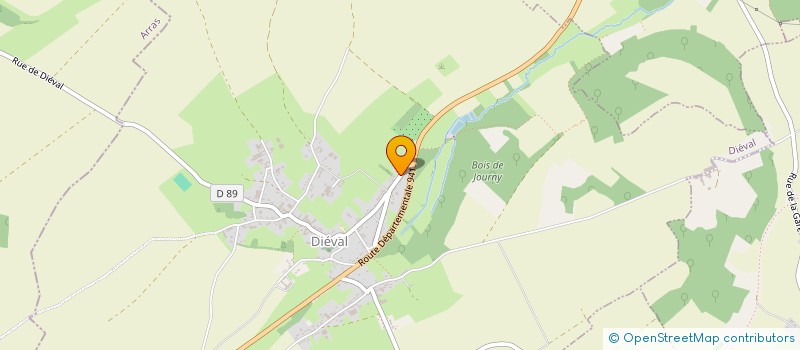 localisation de l'entreprise MADAME CLAUDE CRAPET  DIEVAL