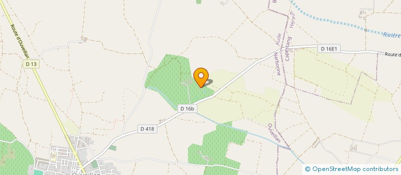 localisation de l'entreprise MADAME CLAUDE D ANDOQUE DE SERIEGE  OUVEILLAN