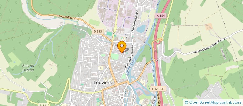 localisation de l'entreprise MADAME CLAUDE DANIEL DIT ANDRIEU  LOUVIERS