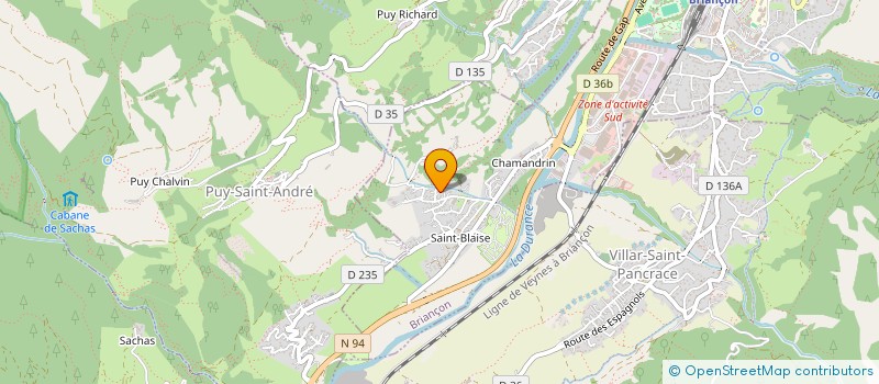 localisation de l'entreprise MADAME CLAUDE DAVID à BRIANCON