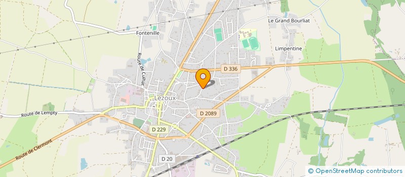 localisation de l'entreprise MADAME CLAUDE DE LA FARGE  LEZOUX