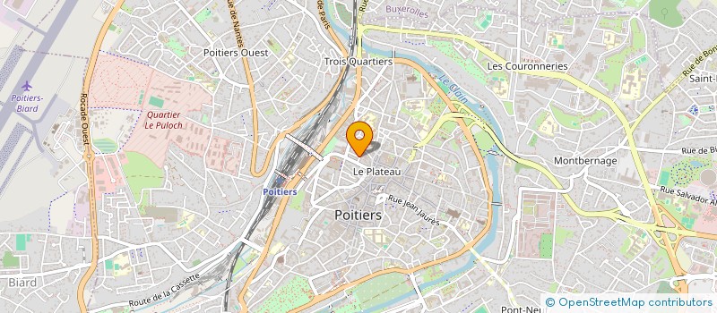 localisation de l'entreprise MADAME CLAUDE DE LA FOUCHARDIERE à POITIERS