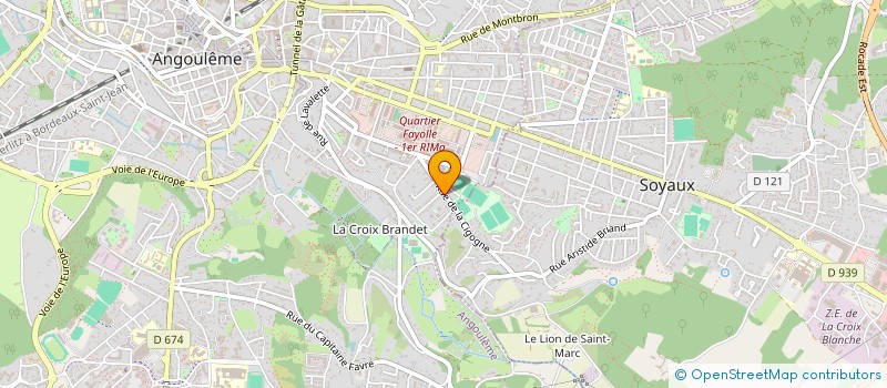 localisation de l'entreprise MADAME CLAUDE DECHELLE à ANGOULEME