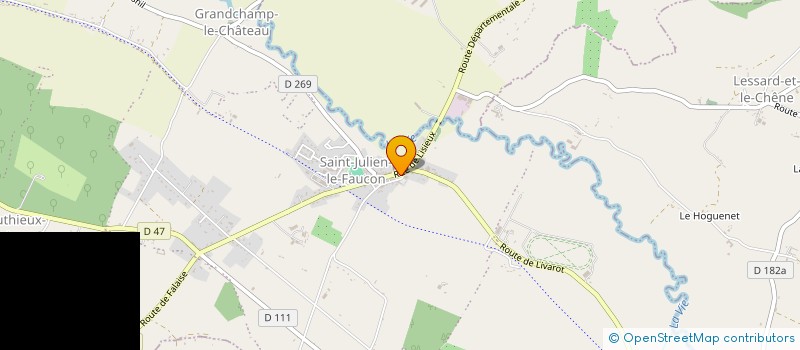 localisation de l'entreprise MADAME CLAUDE DELPY  SAINT-PIERRE-EN-AUGE