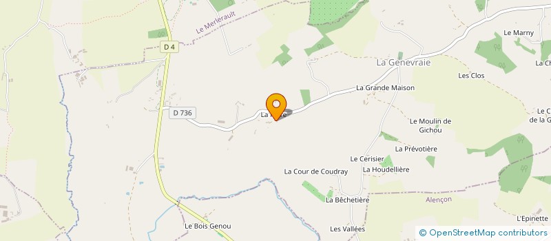 localisation de l'entreprise MADAME CLAUDE DENIS à CHAILLOUE