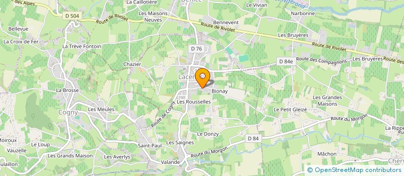 localisation de l'entreprise MADAME CLAUDE DERUCE  LACENAS