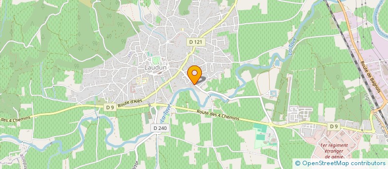 localisation de l'entreprise MADAME CLAUDE EXTRET  LAUDUN-L'ARDOISE