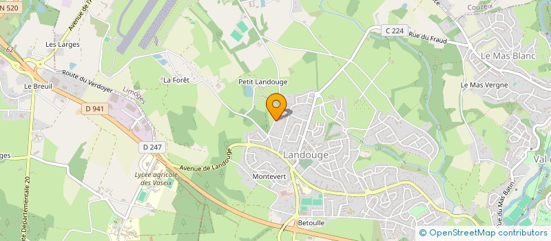 localisation de l'entreprise MADAME CLAUDE FERNANDEZ à LIMOGES