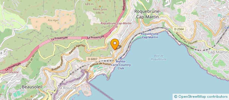 localisation de l'entreprise MADAME CLAUDE FERRARO à ROQUEBRUNE-CAP-MARTIN
