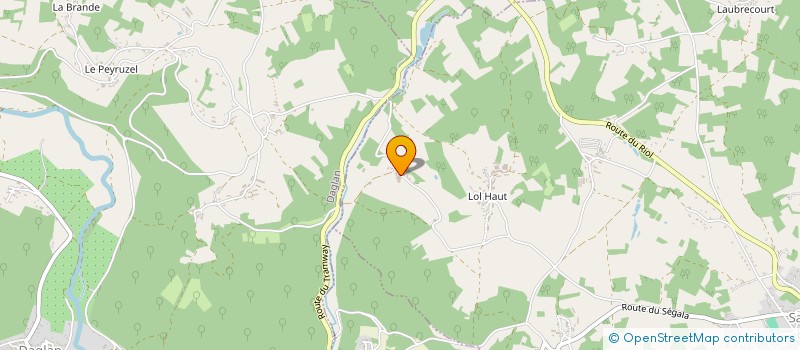 localisation de l'entreprise MADAME CLAUDE FERREY  LA ROQUE-GAGEAC