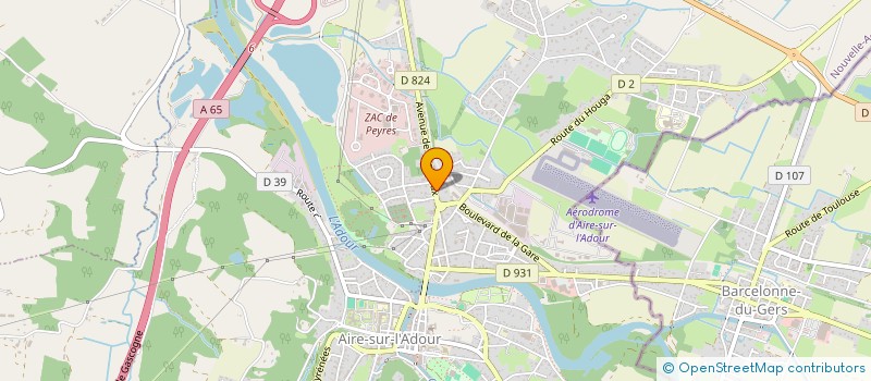 localisation de l'entreprise MADAME CLAUDE FEVRE  AIRE-SUR-L'ADOUR