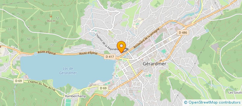 localisation de l'entreprise MADAME CLAUDE FONTANA à GERARDMER