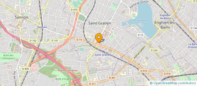 localisation de l'entreprise MADAME CLAUDE FOUTEAU  SAINT-GRATIEN