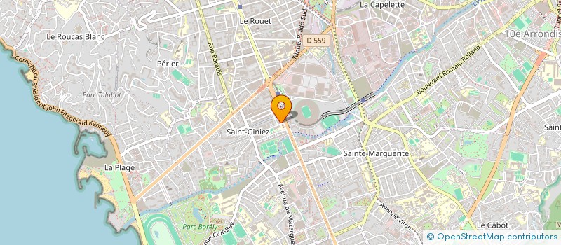 localisation de l'entreprise MADAME CLAUDE FREREBEAU à MARSEILLE
