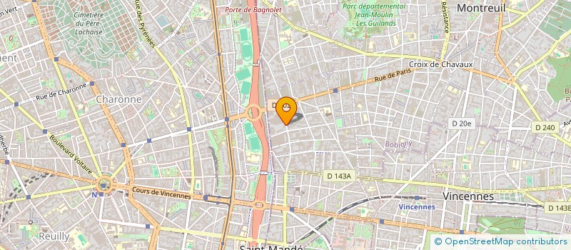 localisation de l'entreprise MADAME CLAUDE FRIANG à MONTREUIL