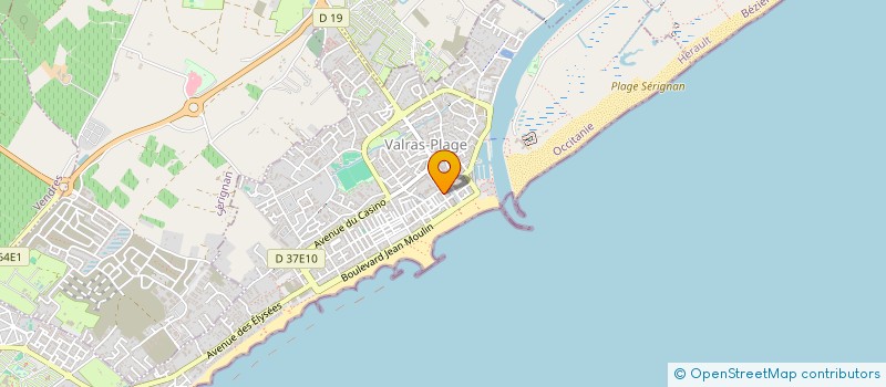 localisation de l'entreprise MADAME CLAUDE FUANTES  VALRAS-PLAGE