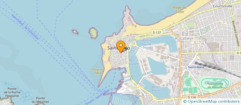 localisation de l'entreprise MADAME CLAUDE FUENTES  SAINT-MALO