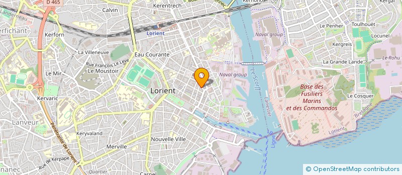 localisation de l'entreprise MADAME CLAUDE GAILLARD  LORIENT