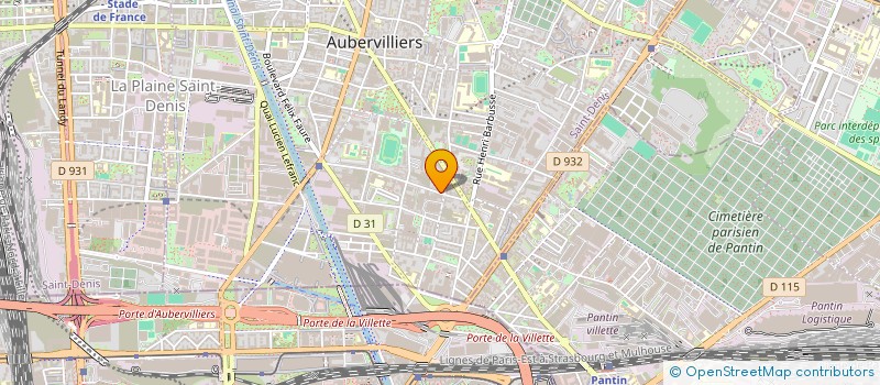 localisation de l'entreprise MADAME CLAUDE GANGA à AUBERVILLIERS