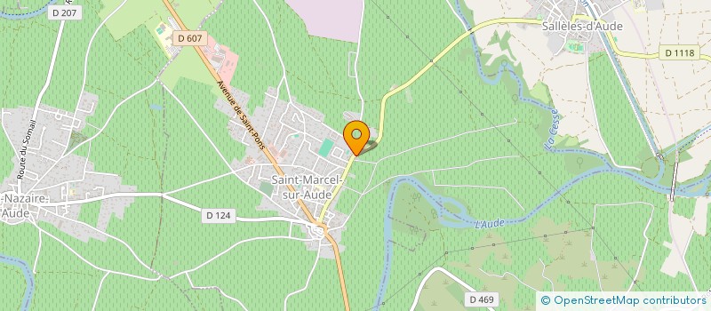 localisation de l'entreprise MADAME CLAUDE GARCIA  SAINT-MARCEL-SUR-AUDE