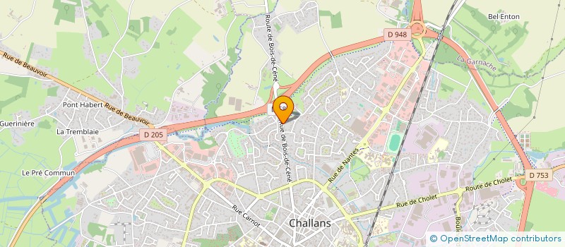 localisation de l'entreprise MADAME CLAUDE GENCE à CHALLANS