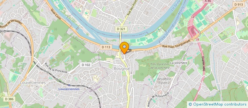 localisation de l'entreprise MADAME CLAUDE GENTY  BOUGIVAL