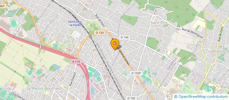 localisation de l'entreprise MADAME CLAUDE GEORGET  SAINT-LEU-LA-FORET