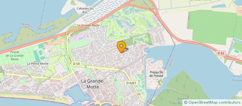 localisation de l'entreprise MADAME CLAUDE GERVAIS à LA GRANDE-MOTTE