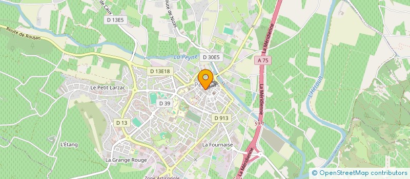 localisation de l'entreprise MADAME CLAUDE GIRARD  PEZENAS
