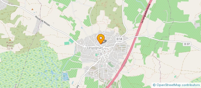 localisation de l'entreprise MADAME CLAUDE GLEIZES  LESPIGNAN