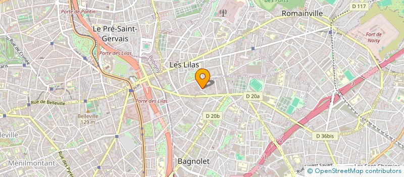 localisation de l'entreprise MADAME CLAUDE GOBILLOT à LES LILAS