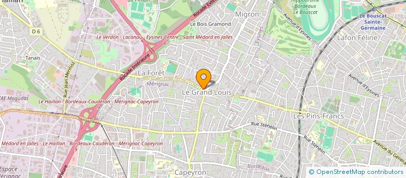 localisation de l'entreprise MADAME CLAUDE GOHIER  EYSINES