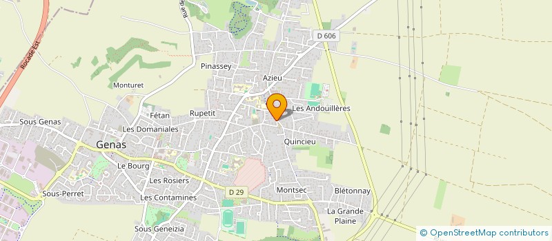 localisation de l'entreprise MADAME CLAUDE GORRAD à GENAS