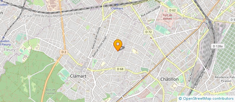 localisation de l'entreprise MADAME CLAUDE GOUTERON à CLAMART