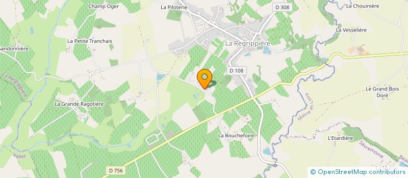 localisation de l'entreprise MADAME CLAUDE GUSTAVE  LA REGRIPPIERE