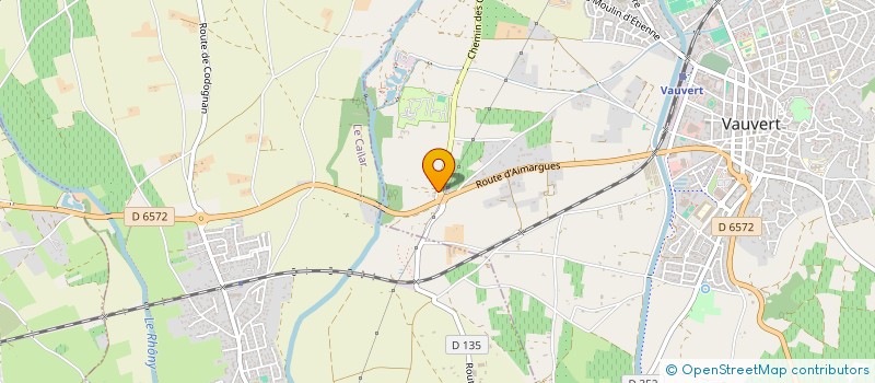 localisation de l'entreprise MADAME CLAUDE HUART  VAUVERT