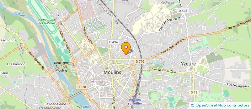 localisation de l'entreprise MADAME CLAUDE HUBERT DES VILLETTES à MOULINS