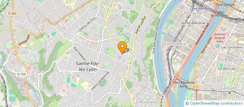 localisation de l'entreprise MADAME CLAUDE HUGOUVIEUX à SAINTE-FOY-LES-LYON