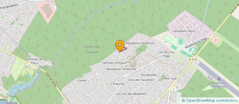 localisation de l'entreprise MADAME CLAUDE-IVANE SAUNIERES  ANDERNOS-LES-BAINS