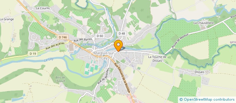 localisation de l'entreprise MADAME CLAUDE JACQUEL à MAREUIL-SUR-LAY-DISSAIS