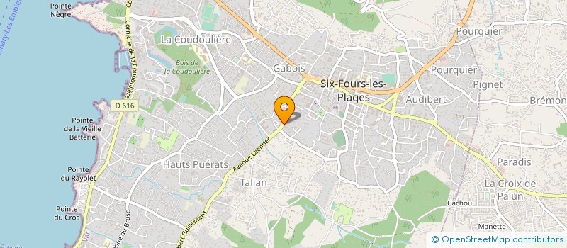 localisation de l'entreprise MADAME CLAUDE JAKIMOW à SIX-FOURS-LES-PLAGES