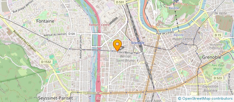 localisation de l'entreprise MADAME CLAUDE JANY  GRENOBLE