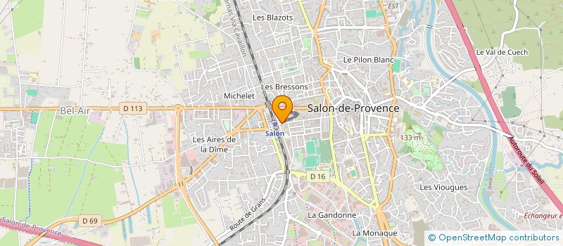 localisation de l'entreprise MADAME CLAUDE JAUBERT  SALON-DE-PROVENCE