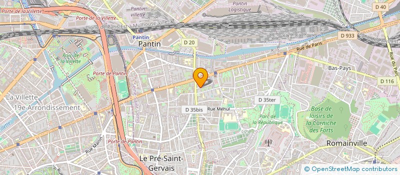 localisation de l'entreprise MADAME CLAUDE JEANNET à PANTIN