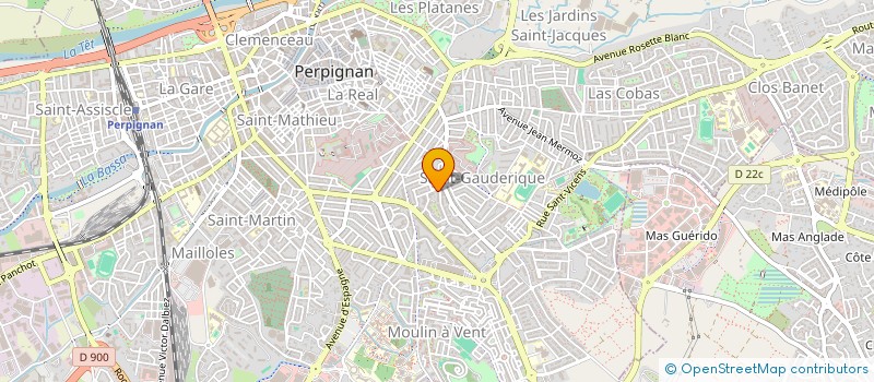localisation de l'entreprise MADAME CLAUDE JORRO à PERPIGNAN