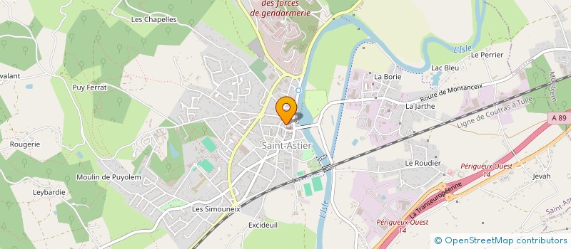 localisation de l'entreprise MADAME CLAUDE JOSEPH à SAINT-ASTIER