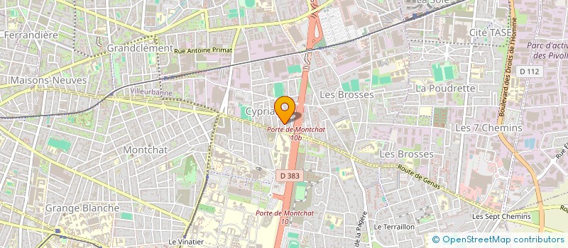 localisation de l'entreprise MADAME CLAUDE JOUVE à VILLEURBANNE