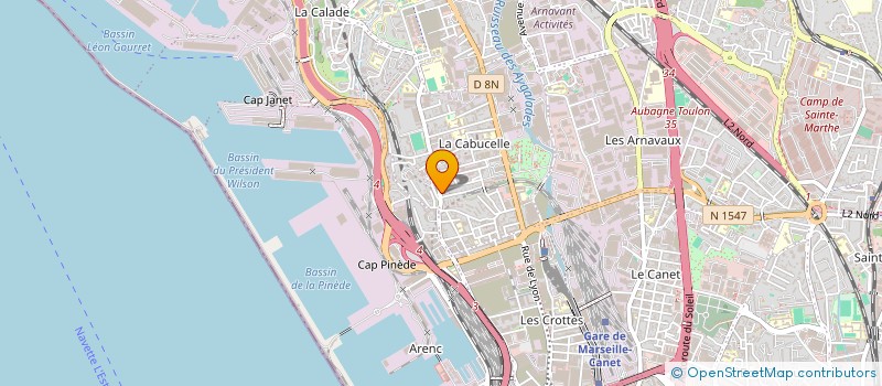 localisation de l'entreprise MADAME CLAUDE JULIEN à MARSEILLE